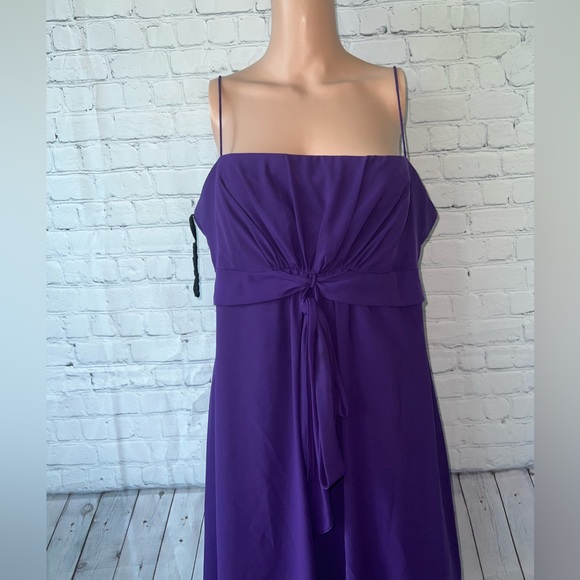 S.L. Fashions Dark Purple Bow Tie Fancy Dress size 14 - Picture 2 of 8